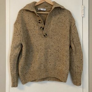 oatmeal wool blend sweater